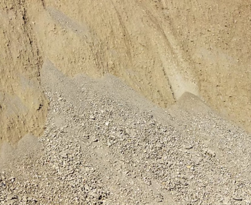 Fill sand crusher fines close up