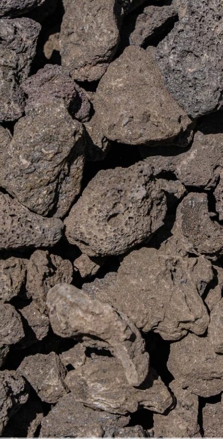 Lava Rock Black Medium, 1.5 to 2 inch, close up