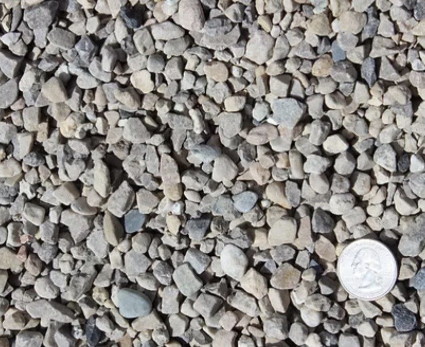 Pea gravel close up texture