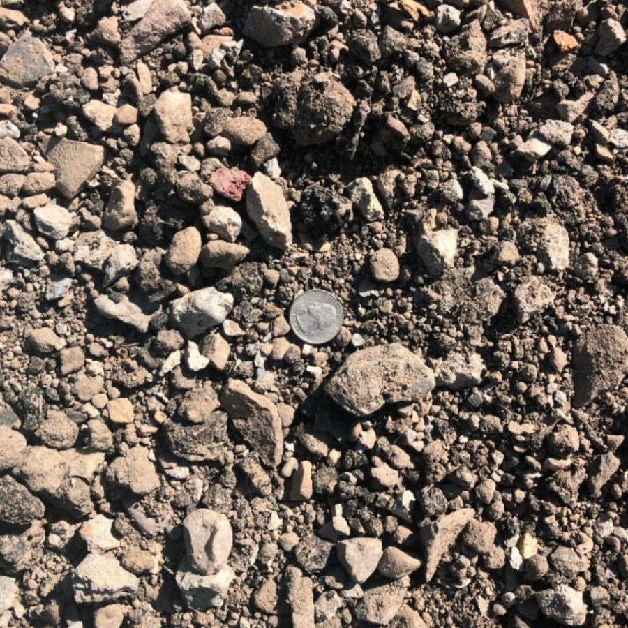 Road Base Recycled Commercial, 1.5 inch minus, close up