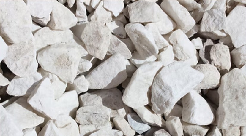 White marble rock, 1.5 inch, close up